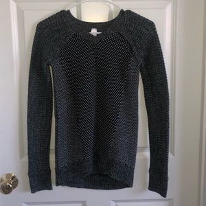 Ivivva Black and White Knit Sweater Size 12